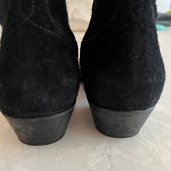 Saint Laurent Black Suede Boots - Picture 6 of 12